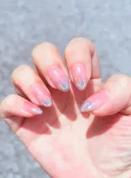 SNSで話題🦄ユニコーンマグネットネイル🌈