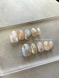 ネイルチップ　オーダー　成人式やブライダルにお勧め　年内オーダー12月20日まで！