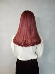 🥣暖色wカラー+似合わせ顔周りカット✂︎ ※胸上​〜​ロングの方限定　トリートメント付き♡ブリーチありor無しどちらも🆗