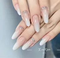 🌟カラーグラデーション/フレンチ+2個パーツ