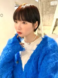 🌿小顔になれる骨格診断🌿似合わせカット+透明感カラー(丸みショート/ボブ/くびれショート/レイヤー/マッシュウルフ)