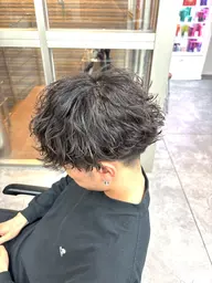 【🇰🇷ゆるい大きいカール🇰🇷】メンズシャドウパーマ+カット+1stepトリートメント付
