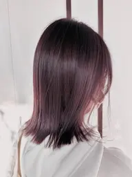 【低ダメージおすすめ】透明感ケアカラー　¥6500