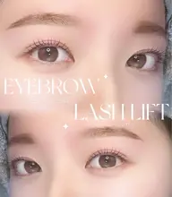 🫐まつ毛パーマ+アイブロウ🫐セットメニューです。(施術時間の目安は90分と記載がありますが、実際は105分です。)