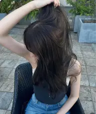 就活のための暗髪ヘアカラー🖤＋トリートメント