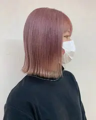 【🌟低ダメージ・色持ち・ツヤ感アップ🌟】イルミナカラー+トリートメント+ブロー