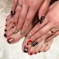 画像持ち込み・お好きなデザインができるオーダーフットジェル(オフ有り)¥8000