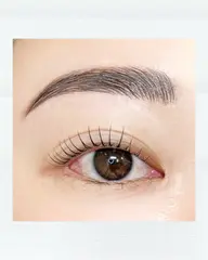 まつ毛パーマ+美眉スタイリング(毛流れ矯正+wax)