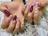 ［hand］人気1★複雑持ち込みデザイン・当店全て高品質ブランドパーツつけ放題120分🩷オフ・ケア込み