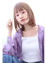 【ミニモ特別価格✨】💜カット+リタッチカラー+（トリートメントorヘッドスパ）💜