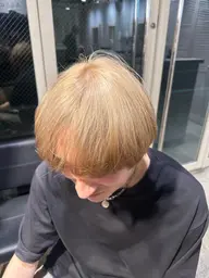 ダブルカラー ブリーチリタッチor全頭ブリーチ