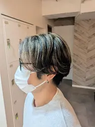 カット＋メッシュキャップハイライト