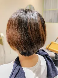 カット＋オーガニックヘアカラー　リタッチ　（シャンプー・ドライ込）
