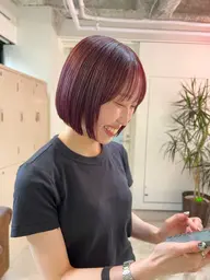 🟤ブリーチ無し🟤透明感まろやかワンカラー＋プチトリートメント