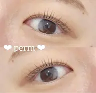 ❤︎【プレミアム】潤いまつ毛パーマ→