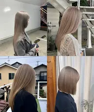 🫧透明感◎ミルクティー系ダブルカラー🫧[ブリーチ1回込み］