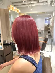 【ピンク系】ケアブリーチ+ワンカラー