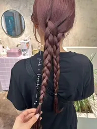 【伸ばし中の方におすすめᯓ★】透明感カラー＋髪質改善バイカルテ6stepトリートメント＋前髪カット🌛