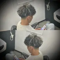 【カット＋メッシュ＋パーマ】
