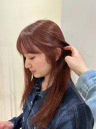 【💕贅沢コース💕】美髪縮毛矯正+美髪艶カラー+補修髪質改善トリートメント+カット+marbb🉐