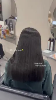 【 平日限定🤍🧊】艶ワンカラー➕さらさらトリートメント付き🎀