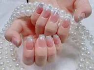チークマグネットネイルフレンチ💅🧲カラーベース+1000円