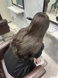 🐬寒色ワンカラー+トリートメント🪼コテ巻き付き