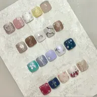 🔰口コミ記入必須【Jr.】FOOT⭐️オフなし⭐️フット親指2本アート(フットバス込み)
