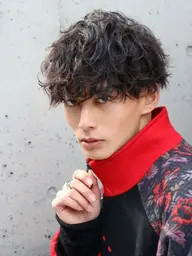 カット+各種類パーマ+トリートメント　《フェザーパーマ、波巻き、ツイスパ、カルマ、シャドウパーマ》