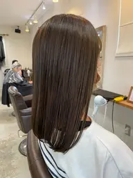 【サラサラダメージレスで自然な仕上がり】髪質改善縮毛矯正