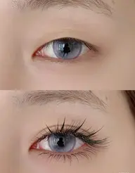 新登場パリエク風Lカールボリューム上下セットワンホンマツエク