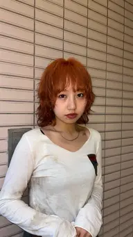 【3回目まで】🍊透け感ダブルカラー(ブリーチあり)🍊