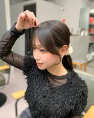 韓国風顔周りカット+ポイント縮毛矯正+高保湿トリートメント🫧🌿