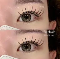 【3月限定クーポン】フラットラッシュ120​〜​140本(上)