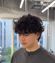 🌀海外風パーマ🌀+カットスタイリング