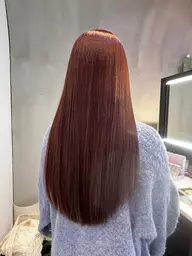 【10時or17時限定】ダブルカラー（ブリーチあり　リタッチ、前頭ブリーチなど）+バイカルテトリートメント