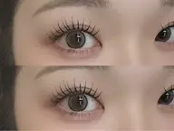 【モチ良いLEDマツエク】フラットラッシュ140本(オフ+コーティング)