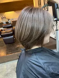 👩🏻限定⭐️cut×one color×ダメージ補修TR⭐️ ブリーチ無