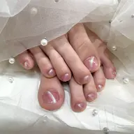 ジェルオフ無料💅フットマグネットワンカラー✨甘皮ケア込！