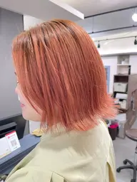 【透明感ダブルカラー◎】ワンブリーチ➕カラー🫧🦋トリートメント付き！