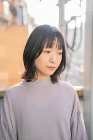 【コテ巻き付き】前髪カット