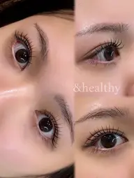 【ミニモ限定‼️】&Healthy ＋フラットラッシュ120本（エクステ×パーマ）✨/所要時間2時間