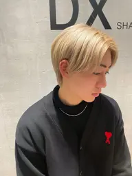 【メンズ限定最高級🌈】カット+ダブルカラー+サイエンスアクアトリートメント+内部補修トリートメント+眉カット🌿