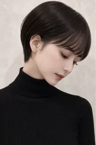 似合わせショートカット+お白髪改善カラー🤍白髪染めを使わずナチュラルな仕上がりに❤︎