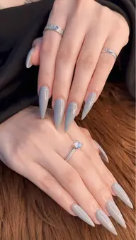 【美フォルム長さだし10本】ジェルチップ+ワンカラー