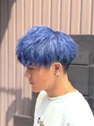 【平日限定🍀】メンズカット＋ブリーチ(1回)オンカラー＋2stepトリートメント🌸