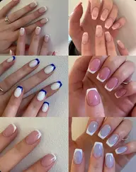 『付け替えオフ無料+甘皮ケーア付き』フレンチネイル ベース色追加+300