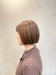 🈵【似合わせカット➕ケアブリーチ&艶カラー使用のハイライトorローライト➕ハホニコスチームトリートメント仕上げ】