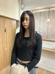 《2、3回目クーポン》カット+ストレート（ミディアム・ロングの方）