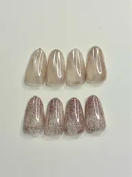 【初回オフ無料】♡マグネットorフラッシュ♡ 光の当たり方で輝きが変わる人気のマグネットネイルor フラッシュネイル🫧
